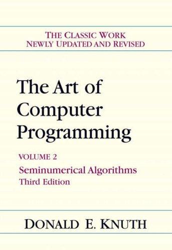 Cover of The Art of Computer Programming, Volume 2: Seminumerical Algorithms