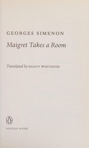 Maigret Takes a Room cover