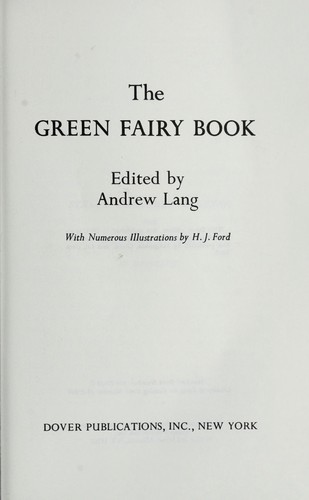 The Green Fairy Book cover