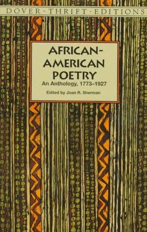 Cover of African-American Poetry: An Anthology, 1773-1927