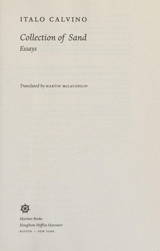 Cover of Collection of Sand