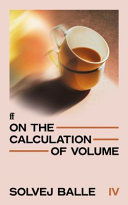 Cover of On the Calculation of Volume IV