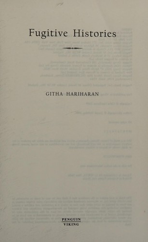 Fugitive Histories