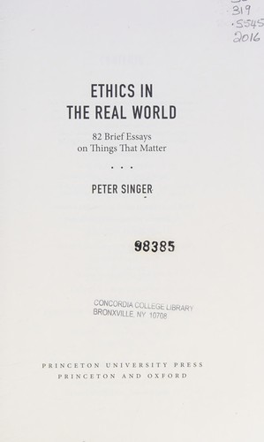 Ethics in the Real World