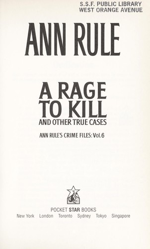A Rage to Kill cover
