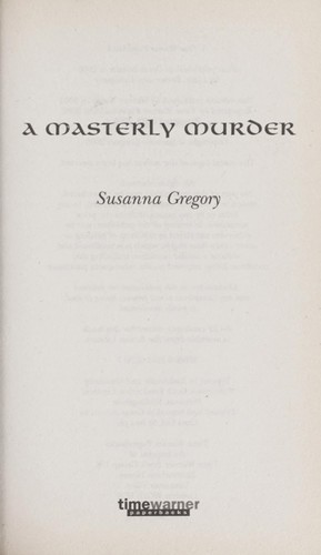 Cover of A Masterly Murder