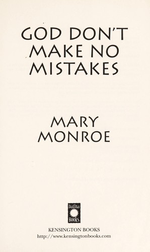 Cover of God Don't Make No Mistakes