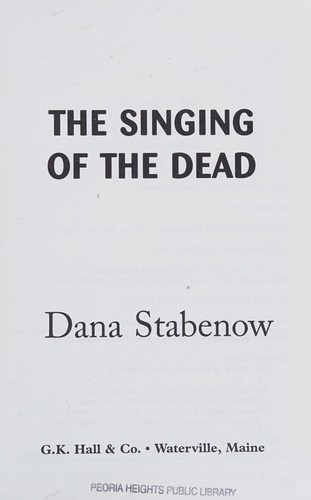 The Singing of the Dead cover