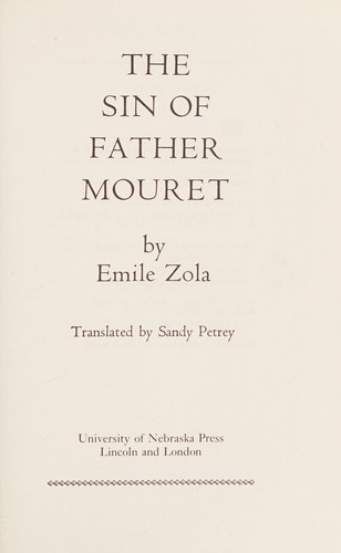 The Sin of Father Mouret cover
