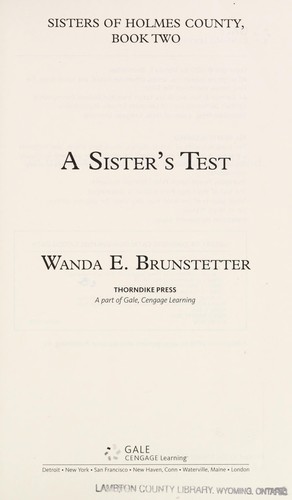 A Sister's Test cover