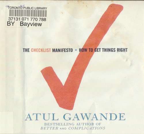 The Checklist Manifesto
