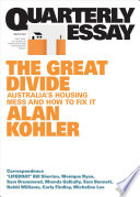 Cover of The Great Divide: Australia's Housing Mess and How to Fix It