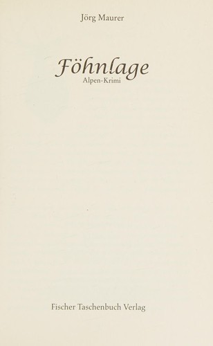Cover of Föhnlage