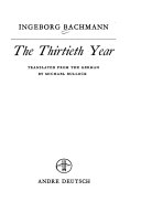 The Thirtieth Year